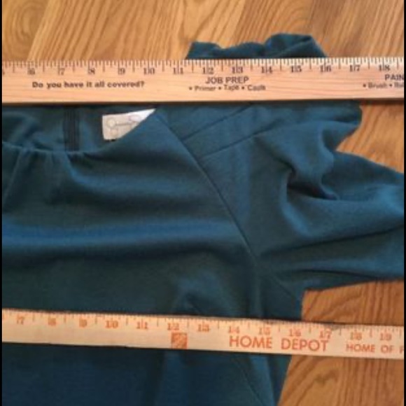 Jessica Simpson Teal Fall Spring Cocktail Casual Women’s Dress Puffed Sleeve, 6 - Picture 6 of 13